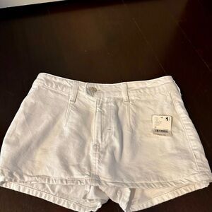 We The Free White Jean Shorts/Skort